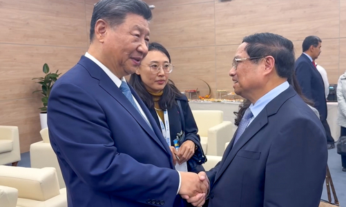 Thủ tướng Phạm Minh Chính gặp Tổng Bí thư, Chủ tịch Trung Quốc Tập Cận Bình tại Nga