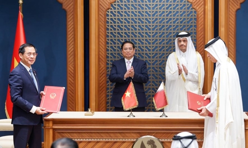 Việt Nam, Qatar ký kết nhiều văn kiện hợp tác quan trọng