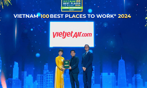 Giải thưởng “Nơi làm việc tốt nhất Việt Nam 2024” gọi tên Vietjet