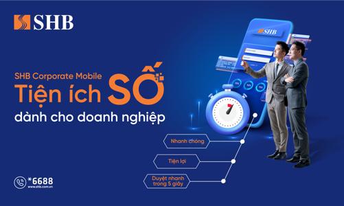 SHB cung cấp các giải pháp số đồng hành cùng doanh nghiệp