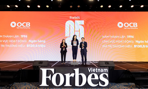 OCB được vinh danh Top 25 thương hiệu niêm yết dẫn đầu năm 2024