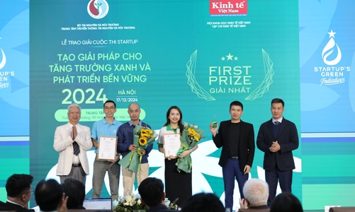 Trao giải cuộc thi Startup - Tạo giải pháp cho tăng trưởng xanh và phát triển bền vững năm 2024 