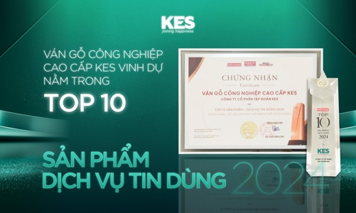Sản phẩm ván gỗ công nghiệp cao cấp KES được vinh danh 