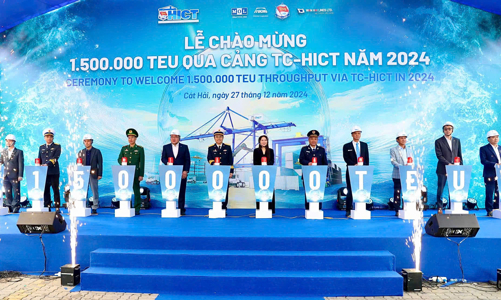  Năm đầu tiên Tân cảng Hải Phòng đón 1.500.000 TEU