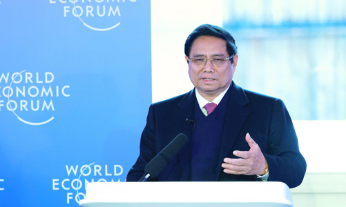 Thủ tướng chia sẻ giải pháp giải phóng tiềm năng tăng trưởng quốc gia tại WEF Davos 2025