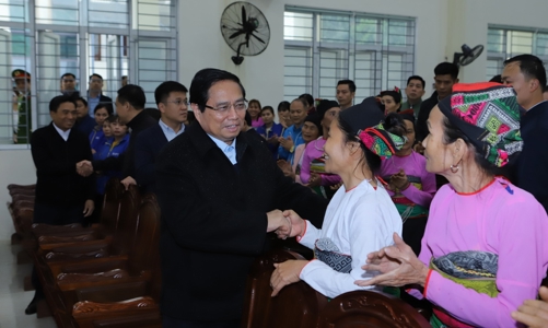 Thủ tướng Phạm Minh Chính chúc Tết tại Thanh Hóa
