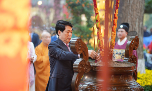 [Phóng sự ảnh]: Lễ dâng hương khai Xuân Ất Tỵ 2025 tại Hoàng thành Thăng Long