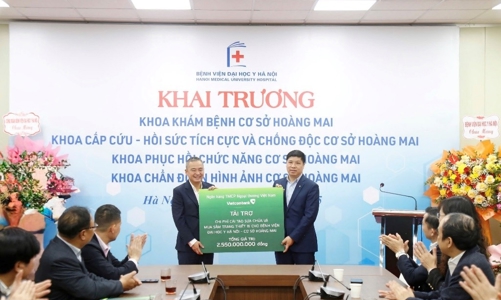 Vietcombank đồng hành cùng Bệnh viện Đại học Y Hà Nội - cơ sở Hoàng Mai với gói tài trợ 2,55 tỷ đồng