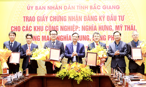 Bắc Giang sẽ có thêm 4 khu công nghiệp với tổng vốn đầu tư khoảng 10.536 tỷ đồng