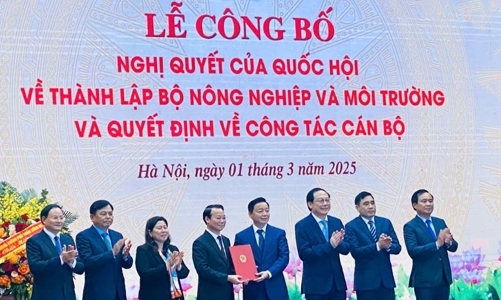 Bộ  Nông nghiệp và Môi trường chính thức “vận hành” từ 1/3