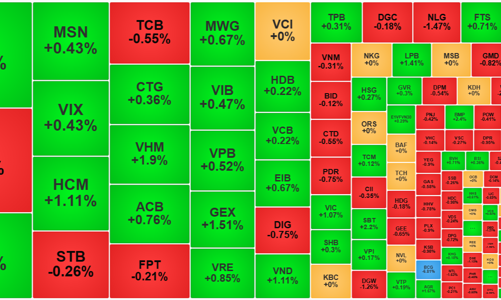 Dòng tiền dịch chuyển về cổ phiếu blue-chips