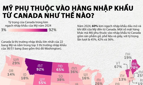 Sự phụ thuộc thương mại giữa Mỹ và Canada
