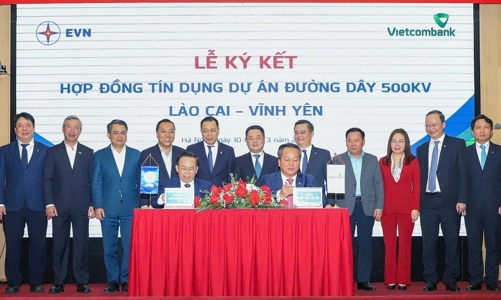 Ký kết hợp đồng tín dụng trị giá 5.472 tỷ đồng cho Dự án đường dây 500 kV Lào Cai – Vĩnh Yên
