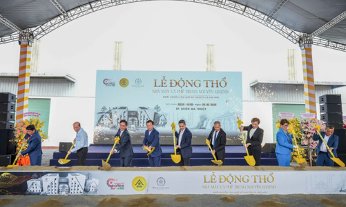 Trung Nguyên động thổ xây nhà máy cà phê lớn nhất Đông Nam Á