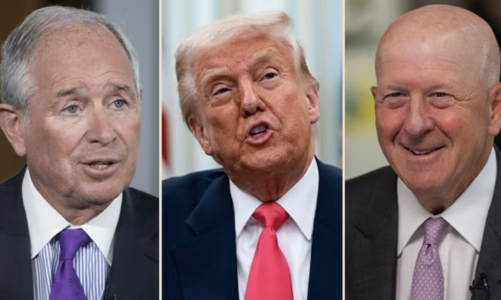 CEO của Blackstone và Goldman Sachs ủng hộ chính sách của ông Trump