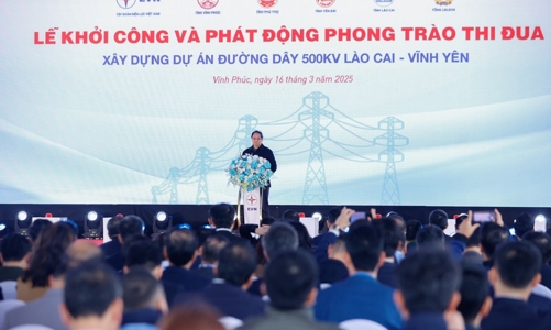 Thần tốc hoàn thành Dự án đường dây 500 kV Lào Cai - Vĩnh Yên trong 6 tháng