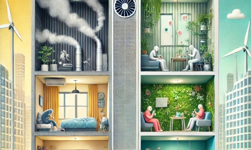 Ô nhiễm không khí trong nhà cao hơn ngoài trời đặt ra yêu cầu mới cho công trình xanh