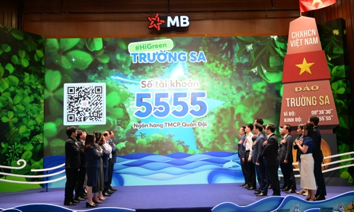 Một ngân hàng và Quân chủng Hải quân phối hợp trồng 1 triệu cây xanh ở huyện đảo Trường Sa