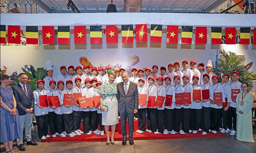 Nhà Vua và Hoàng hậu Bỉ đánh giá cao nỗ lực vì sự phát triển cộng đồng của doanh nghiệp Bỉ tại Việt Nam