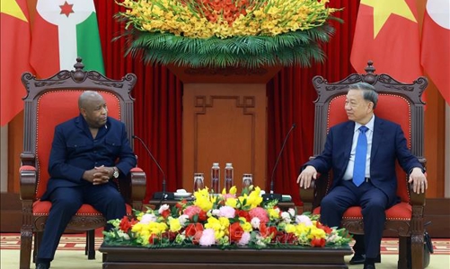 Tổng Bí thư Tô Lâm tiếp Tổng thống Burundi