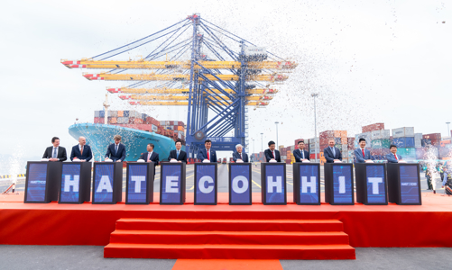 Khánh thành cảng container quốc tế Hateco có thể khai thác đạt 2,2 triệu TEU/năm