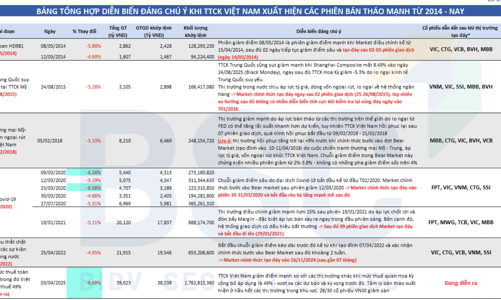 Thống kê cho thấy VN-Index thường hồi phục mạnh sau 1 tuần, 1 tháng khủng hoảng 