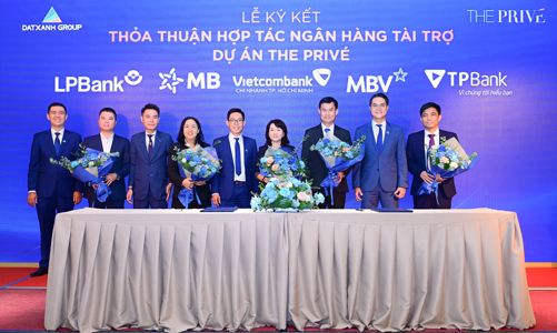 Đất Xanh ký kết hợp tác triển khai The Privé với các ngân hàng và đơn vị phân phối lớn