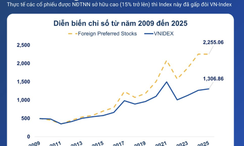 Bán ròng 6 tỷ USD trong 2 năm nhưng khối ngoại vẫn lãi bằng lần với loạt siêu cổ phiếu, tỷ suất lợi nhuận vượt cả S&P500  