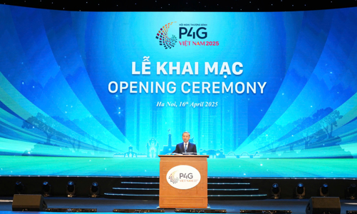 Toàn cảnh Lễ khai mạc Hội nghị thượng đỉnh Diễn đàn Đối tác vì Tăng trưởng xanh và Mục tiêu toàn cầu (P4G) lần thứ tư