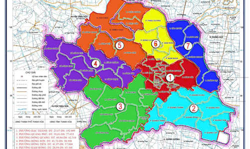 Thành phố Thanh Hóa tinh gọn thành 7 phường