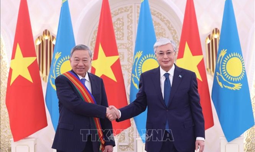 Tổng Bí thư Tô Lâm nhận Huân chương Hữu nghị Dostyk hạng nhất của Kazakhstan