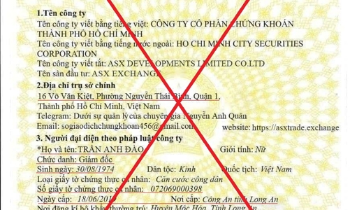 HOSE tiếp tục bị giả mạo trên một số ứng dụng mạng xã hội