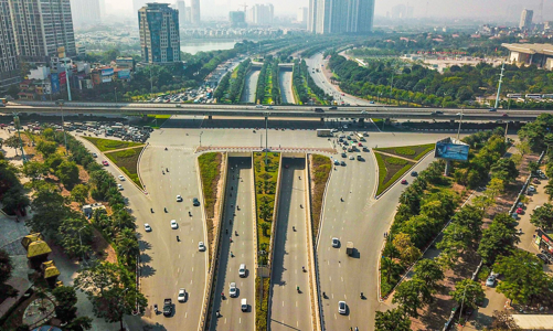 Hà Nội phân luồng giao thông phục vụ thi công nút giao Vành đai 3,5 – Đại lộ Thăng Long