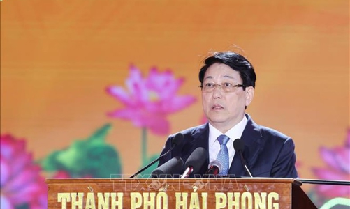 Chủ tịch nước Lương Cường: Hải Phòng có thời cơ lớn trở thành một đô thị tiêu biểu vươn tầm khu vực 