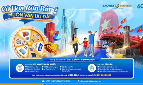 Bảo hiểm Bảo Việt tri ân khách hàng với tổng giá trị ưu đãi hơn 2,6 tỷ đồng và nhiều quà tặng