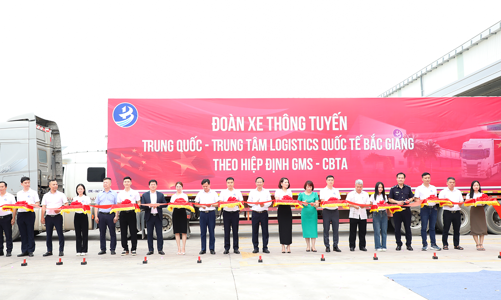 Chính thức đón xe thông tuyến Trung tâm Logistics Quốc tế Bắc Giang