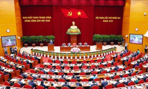 Ngày làm việc thứ nhất Hội nghị lần thứ 12 Ban Chấp hành Trung ương Đảng khóa XIII