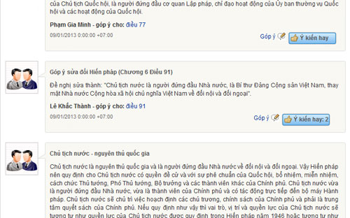 Góp ý sửa Hiến pháp: Trao thêm quyền cho Chủ tịch nước