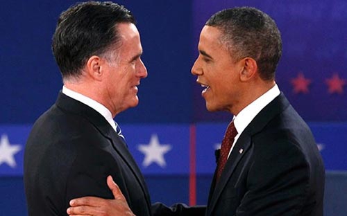 Những bức ảnh hiếm về Obama và Romney