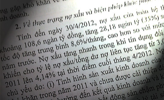 Tăng 8,6%/tháng, nợ xấu ngân hàng khoảng 108,6 nghìn tỷ đồng