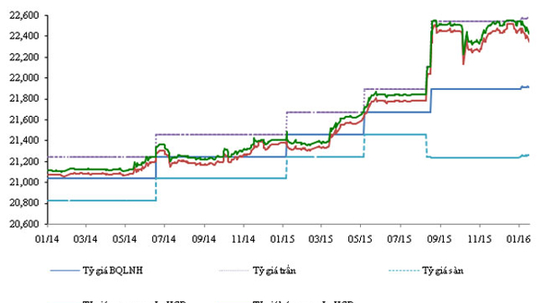 “VND có thể giảm giá 4-5% so với USD năm 2016”