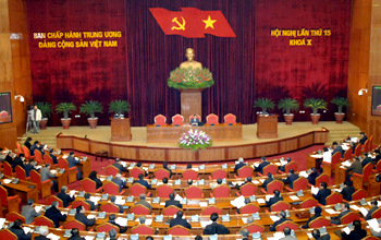 Khai mạc Hội nghị lần thứ 15 Ban Chấp hành Trung ương khóa X