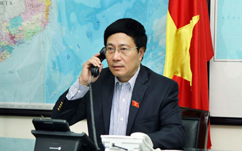 Ngoại trưởng Việt - Mỹ điện đàm về biển Đông