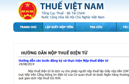 Tiện như… nộp thuế điện tử