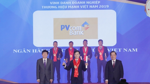 PVcomBank được vinh danh Thương hiệu mạnh Việt Nam năm 2018
