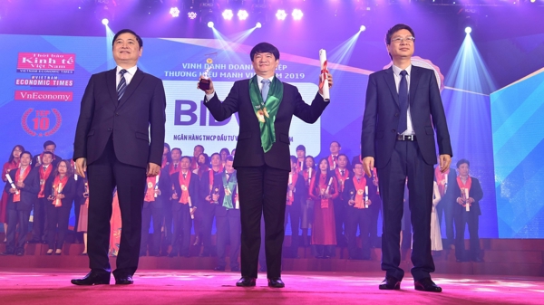 BIDV vào Top 10 doanh nghiệp Thương hiệu mạnh Việt Nam 2018
