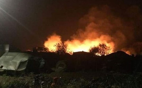 Hỏa hoạn lớn tại trại tị nạn sau vụ khủng bố Paris