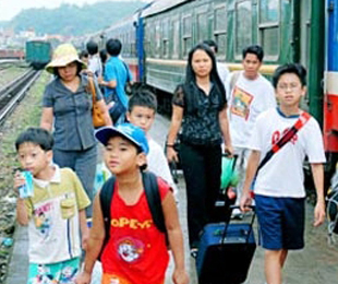 Giá vé tàu không điều chỉnh trước 5/8