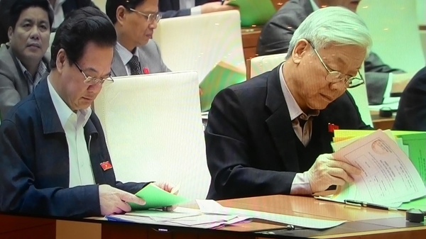 Sáng nay, 484 đại biểu Quốc hội bỏ phiếu tín nhiệm 50 chức danh