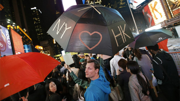 Người dân nhiều nước ủng hộ biểu tình ở Hồng Kông